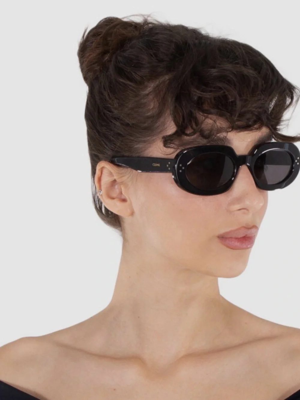 Celine Tortoise Oval Sunglasses